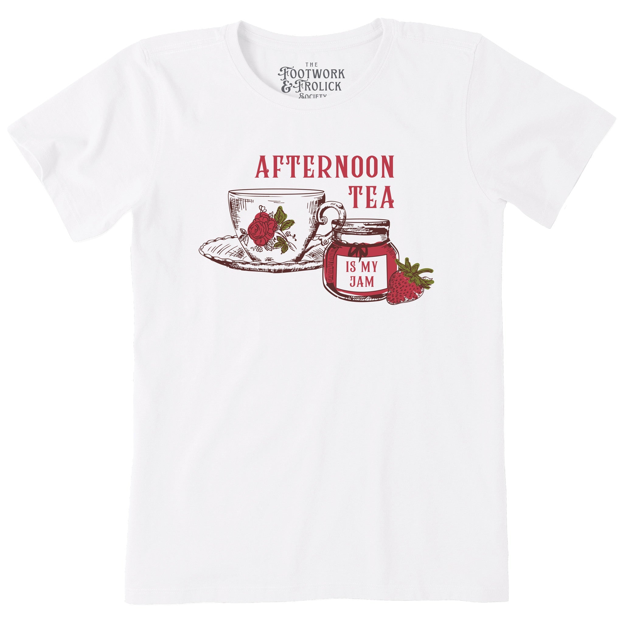 Afternoon Tea is My Jam Mens Short Sleeved Tee