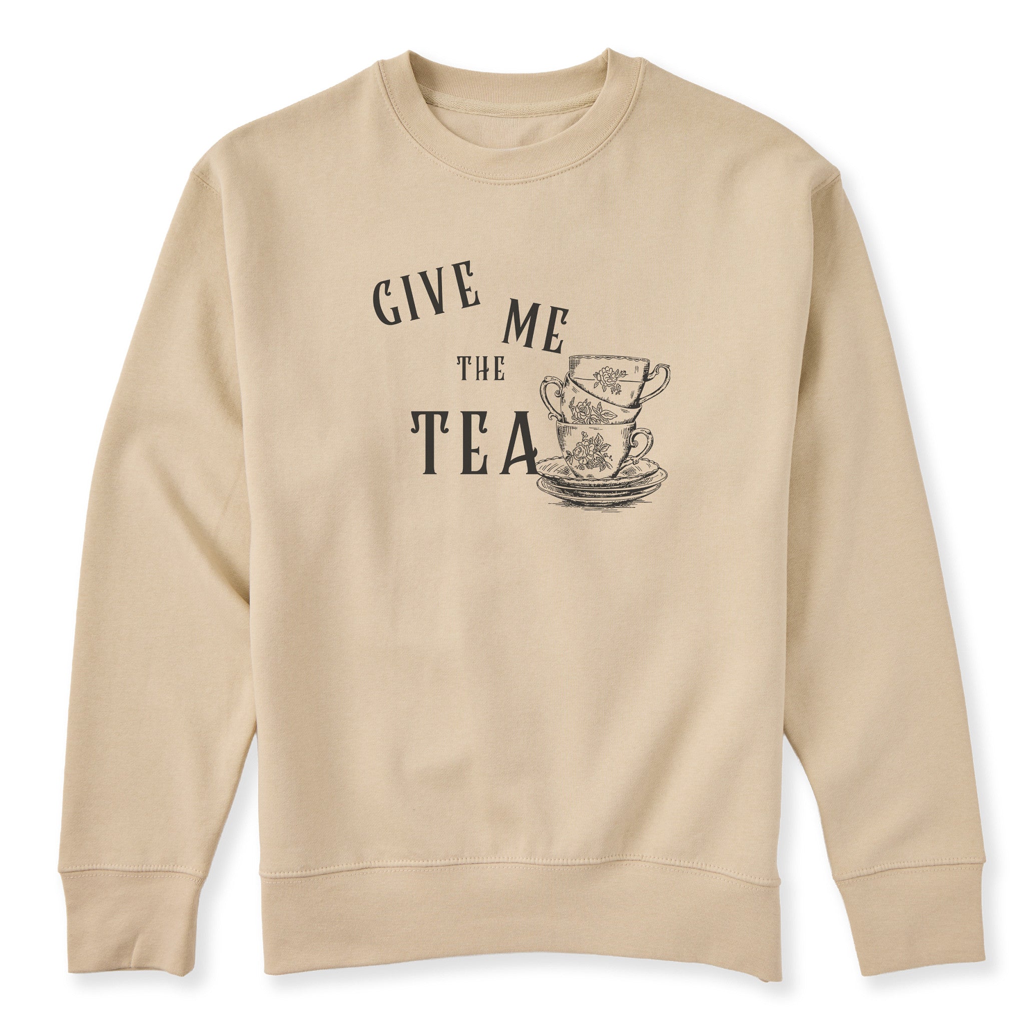 Give Me the Tea Unisex Crew Fleece Sweatshirt