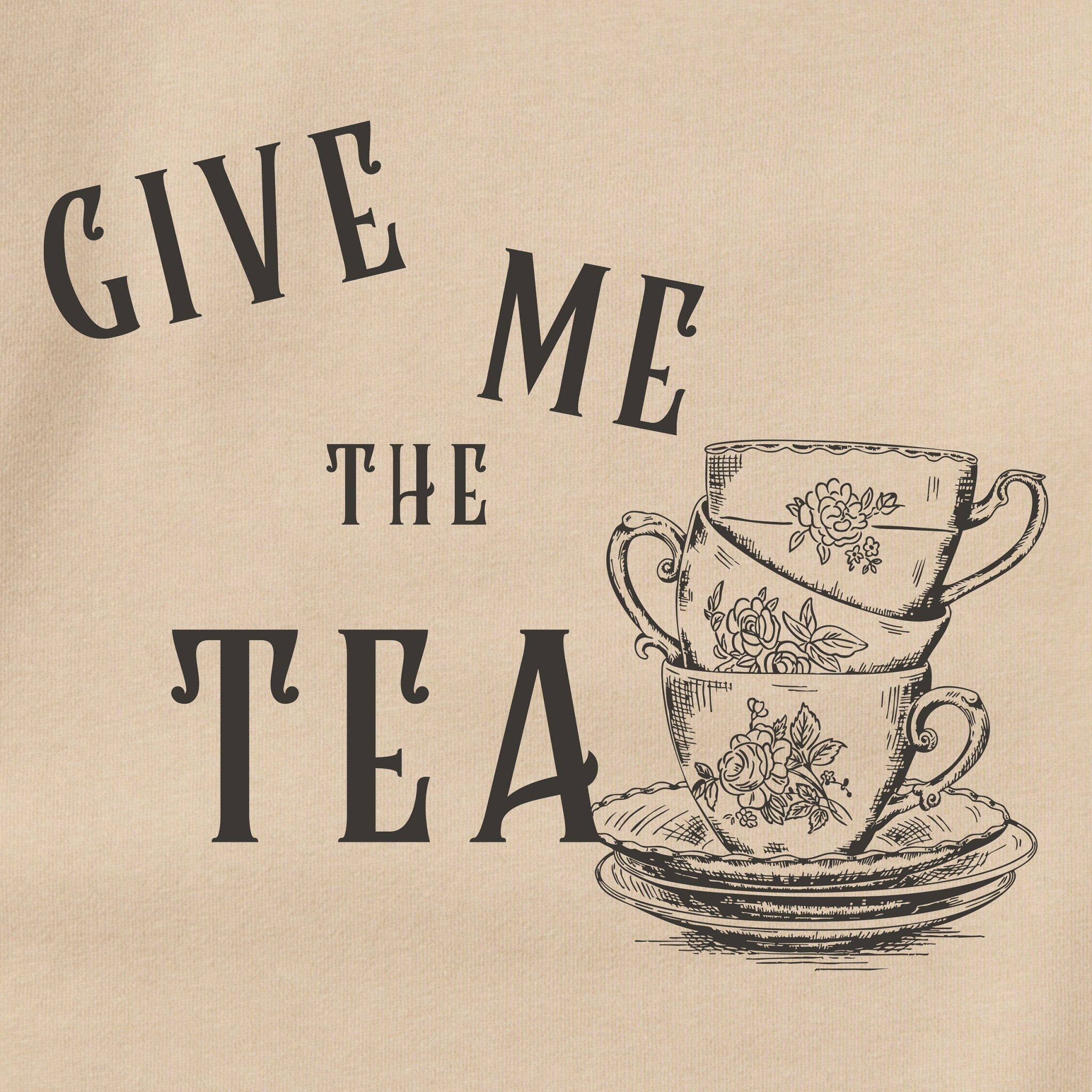 Give Me the Tea Unisex Crew Fleece Sweatshirt