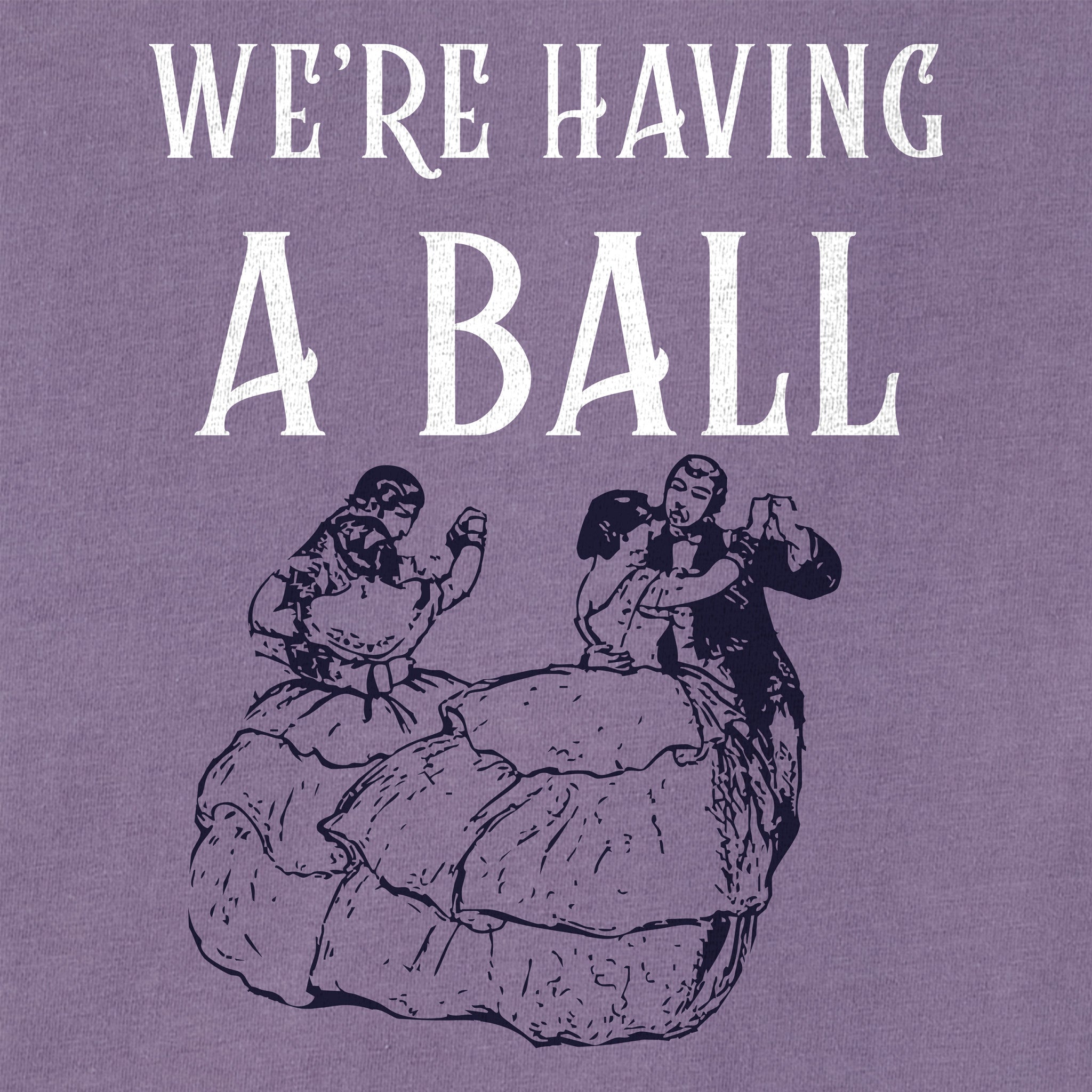 Were Having a Ball Womens Short Sleeved Boxy Tee