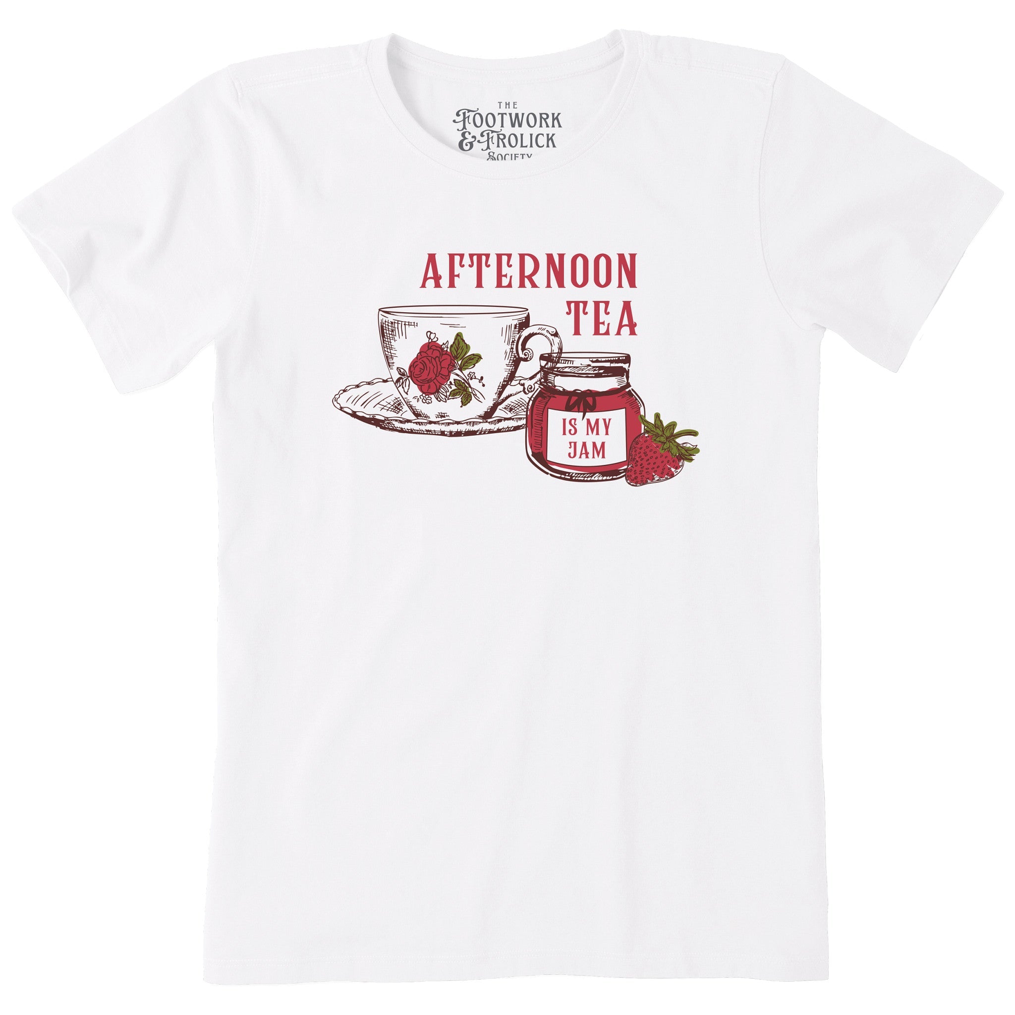 Afternoon Tea is My Jam Womens Short Sleeved Tee